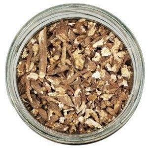 Dandelion Root Raw Organic in a jar with a white background