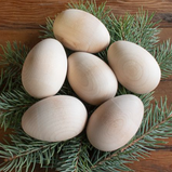 Childrens Wooden Eggs Maple Wood