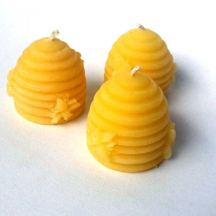 Eastvan bees - Beehive and Rose 100% Beeswax Candle
