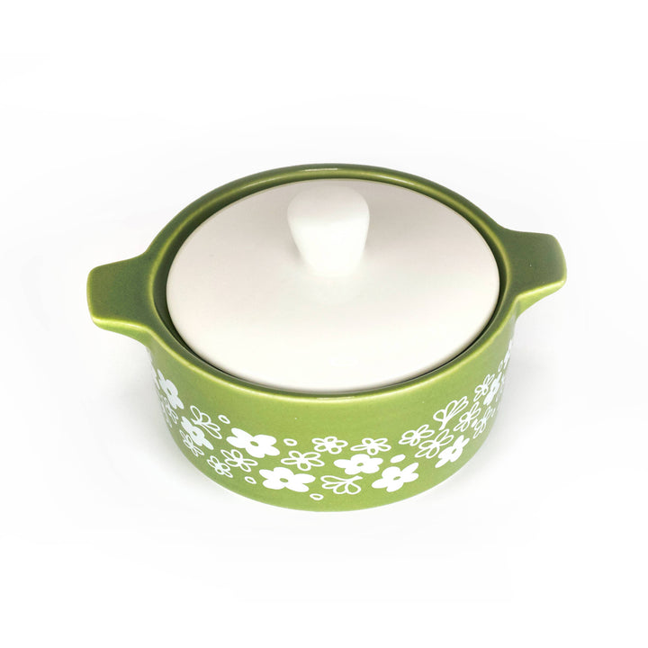 Twinkltoast - Pyrex-Inspired Spring Blossom Casserole Ceramic Trinket Box