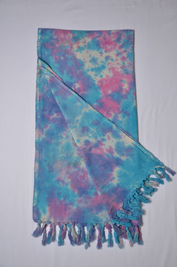 KAFTHAN Cotton Turkish Towels, Bath Towel - Tie Dye Towels: Pinky Water