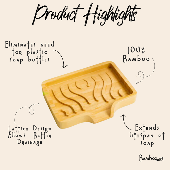 Bamboo Switch - Bamboo Soap Lift | Wavy | Soap Gift Bestseller