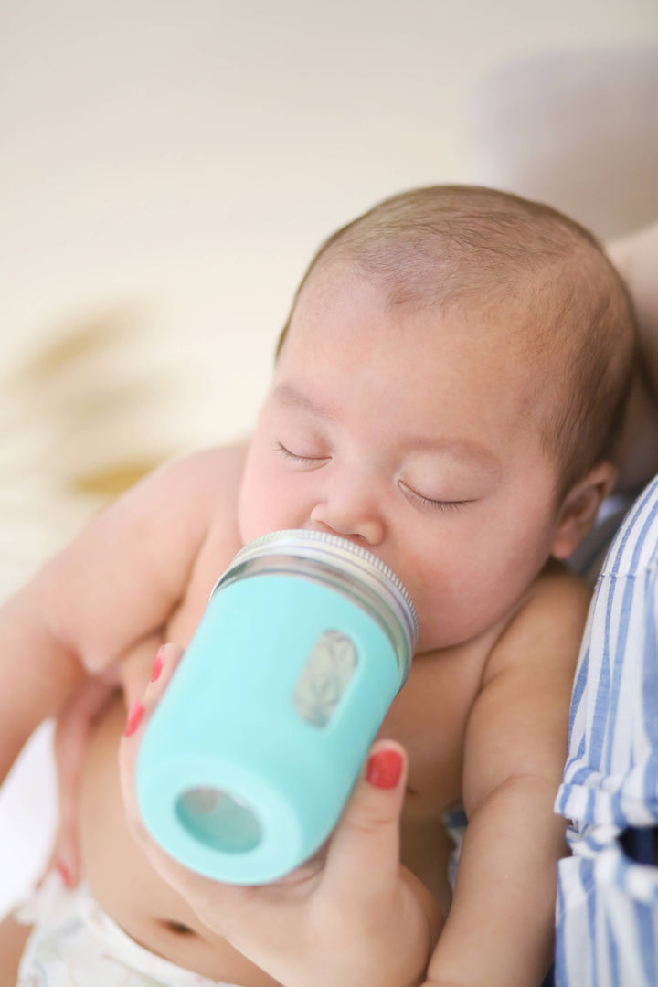 Baby Silicone Sleeve for Mason Bottles - 4oz & 8oz Options Available