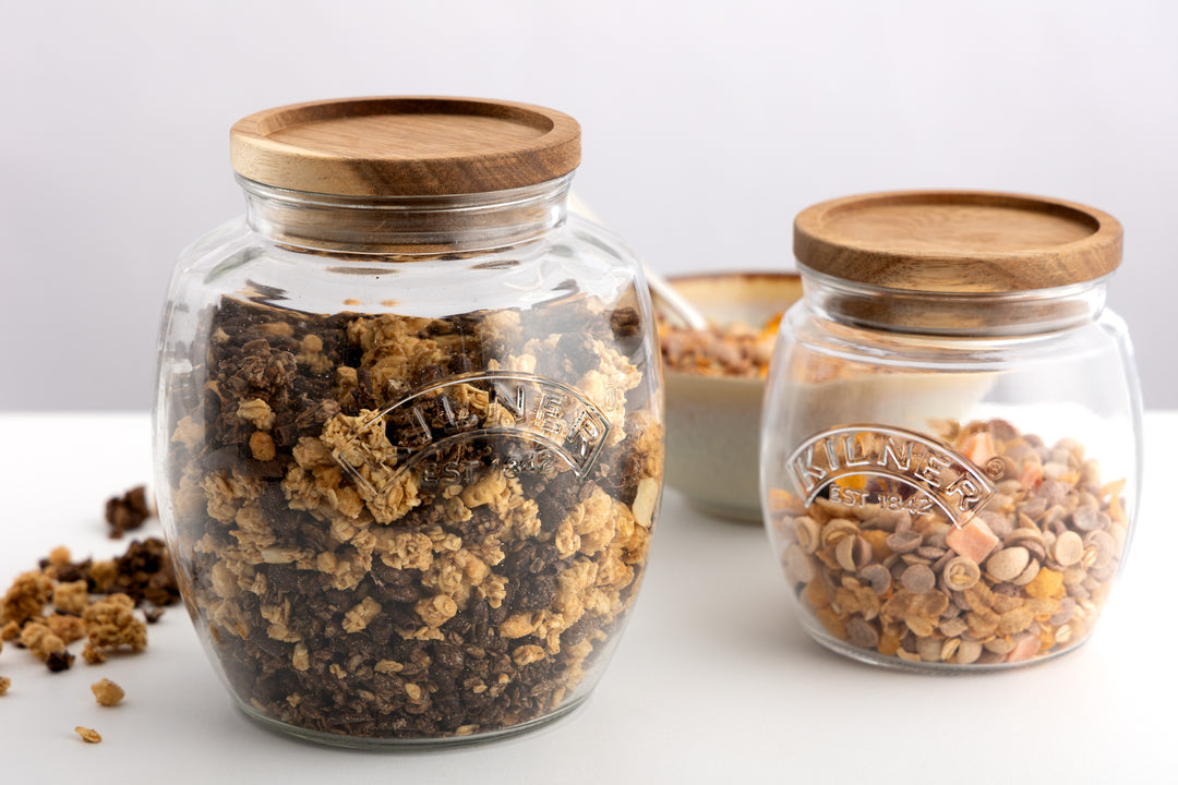 Kilner Jar with wood lid