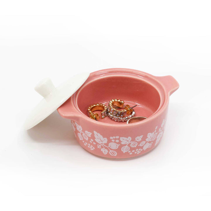 Twinkltoast - Pyrex-Inspired Gooseberry Casserole Ceramic Trinket Box