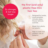 Plastic-free Round Hair Ties - Mini 12-pack - Earth Tints