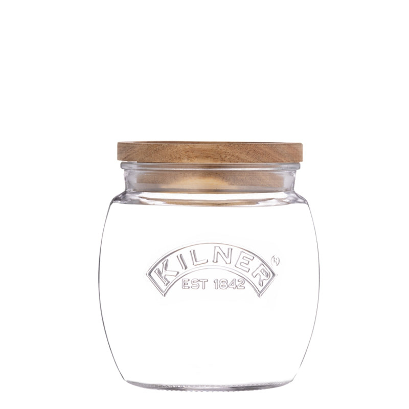 Kilner Jar with wood lid