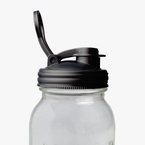 Mason Jar lid ReCap WIDE mouth on a jar