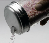 Sugar Dispensing Mason Jar Lid, Metal Regular Mouth example with sprinkles