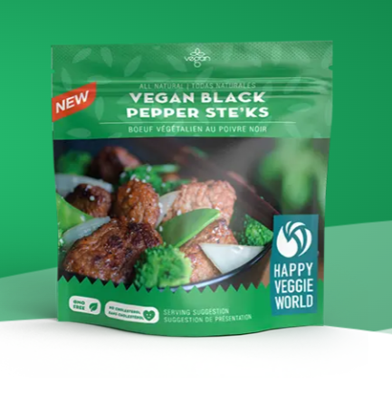 Happy veggie world vegan meat alternative