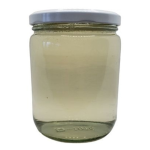500 ml Clear Straight Cylinder Jar with a lid on a white background.
