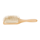 Hairbrush Wooden with Wood Pins - Rectangle