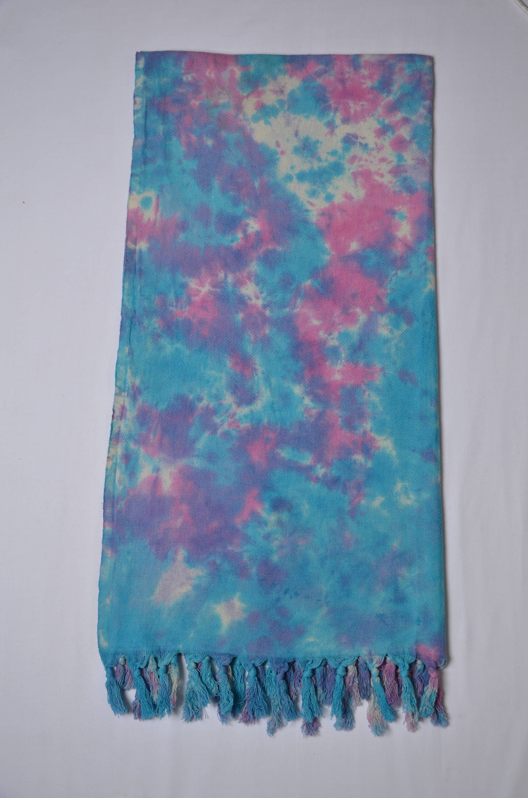KAFTHAN Cotton Turkish Towels, Bath Towel - Tie Dye Towels: Pinky Water