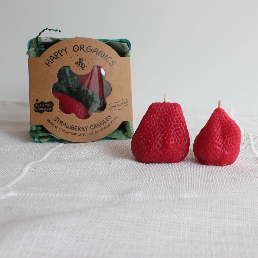 Happy Organics - Blackberry Beeswax Birthday Candles