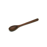 Dark acacia wood spoon ideal for dips, sauce, jams, and the like. Water resistant and very durable, it won't absorb odours or stains. Hand wash only.