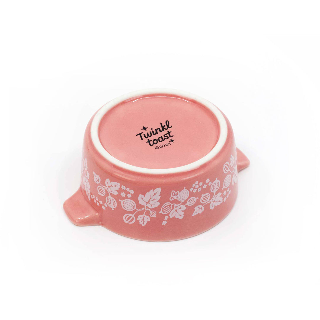 Twinkltoast - Pyrex-Inspired Gooseberry Casserole Ceramic Trinket Box