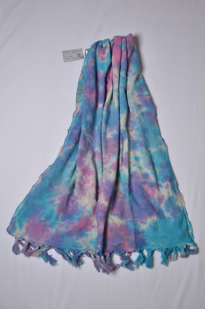KAFTHAN Cotton Turkish Towels, Bath Towel - Tie Dye Towels: Pinky Water