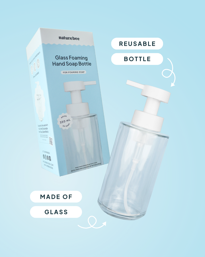 NATURE BEE - Glass Foaming Hand Soap Bottle