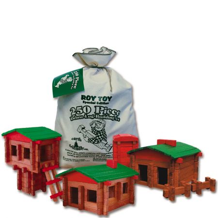 Childrens log cabin Deluxe set 250 pieces