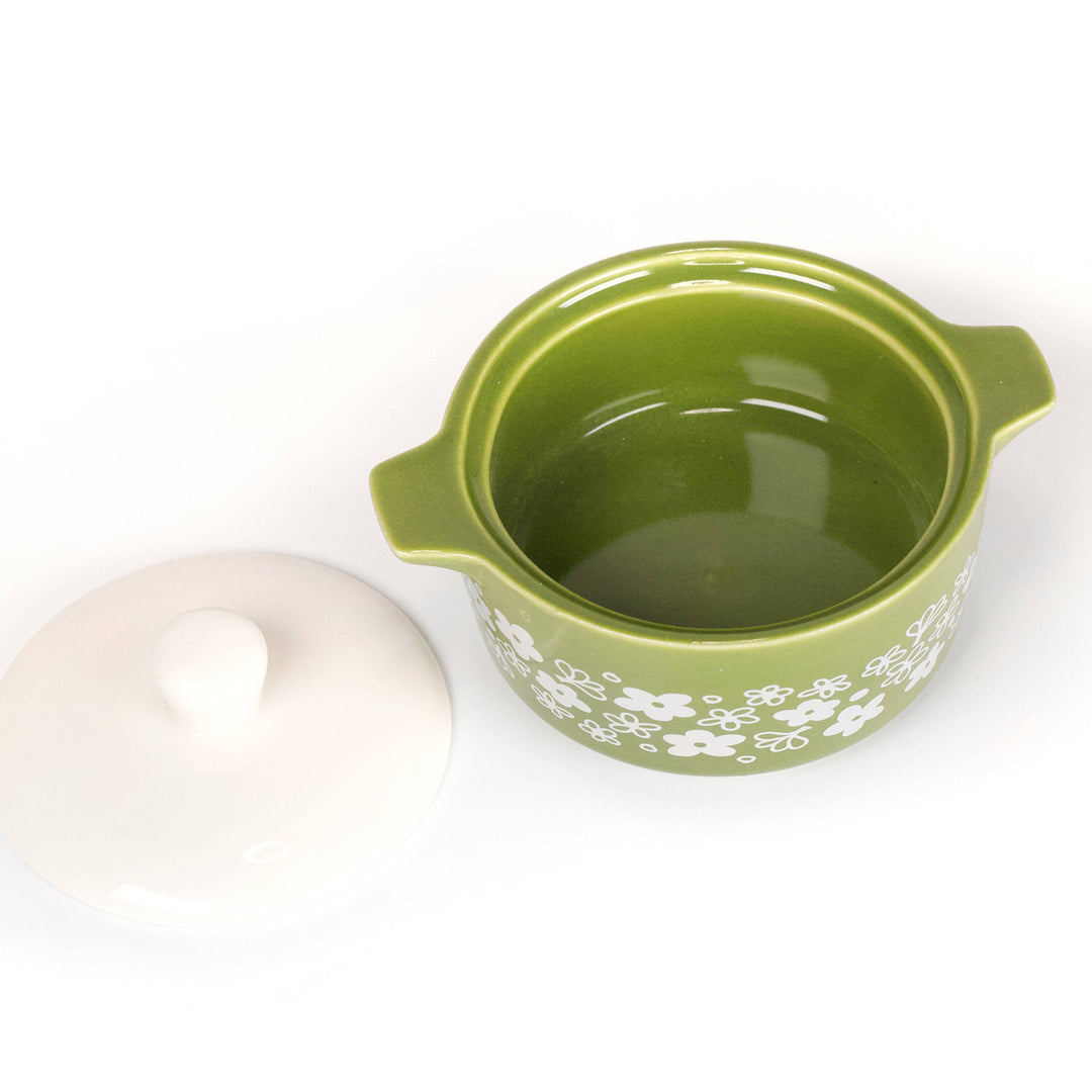 Twinkltoast - Pyrex-Inspired Spring Blossom Casserole Ceramic Trinket Box