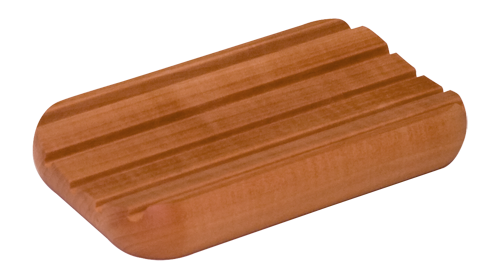 Soap Dish Pear Wood Rounded