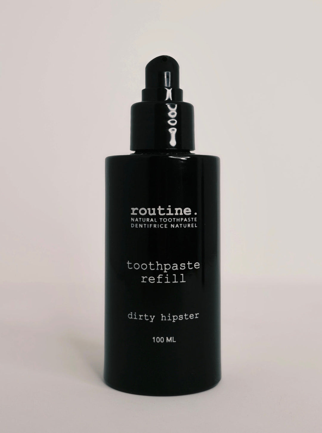 Routine Toothpaste empty refill bottle with pump