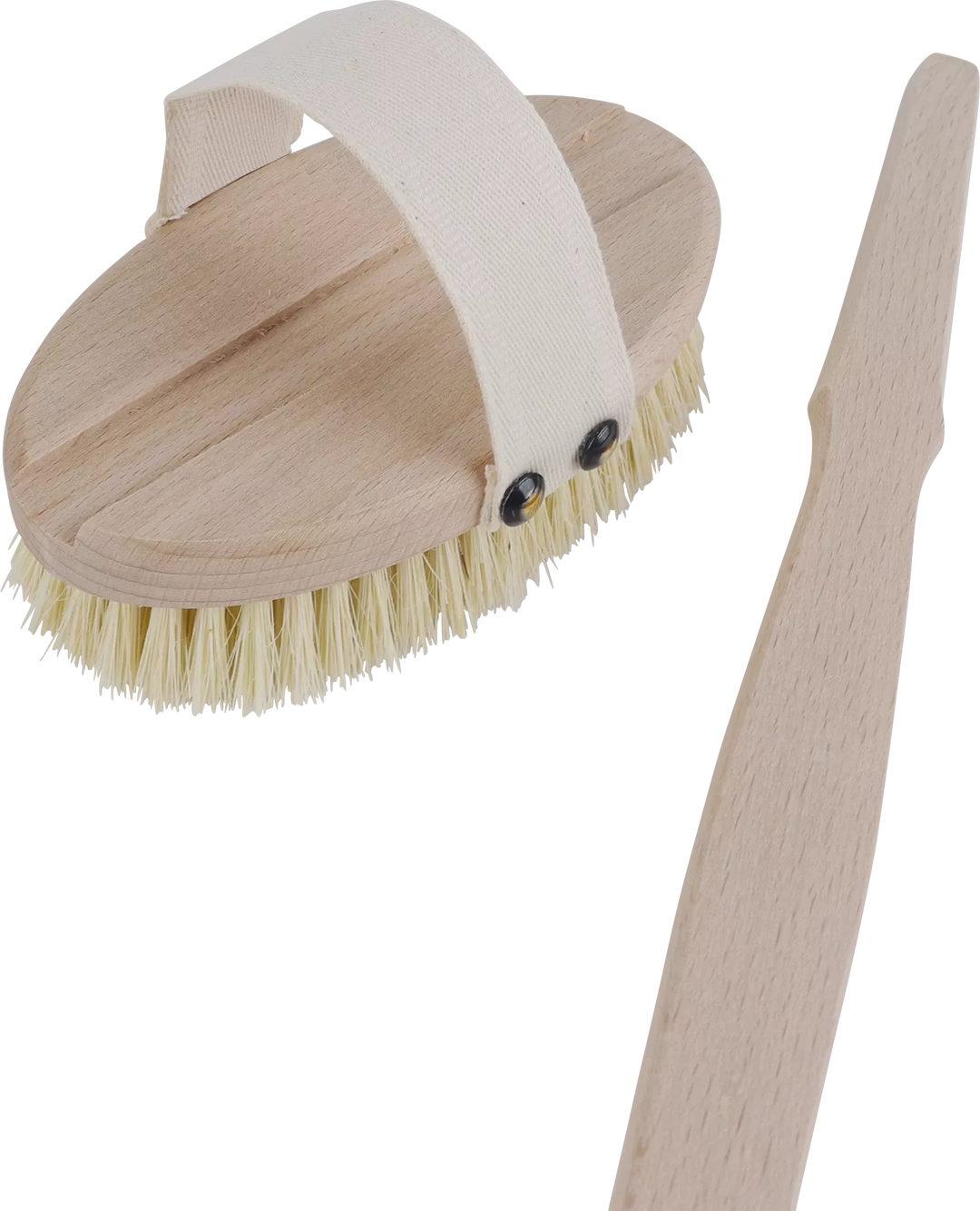 Bath brush with handle