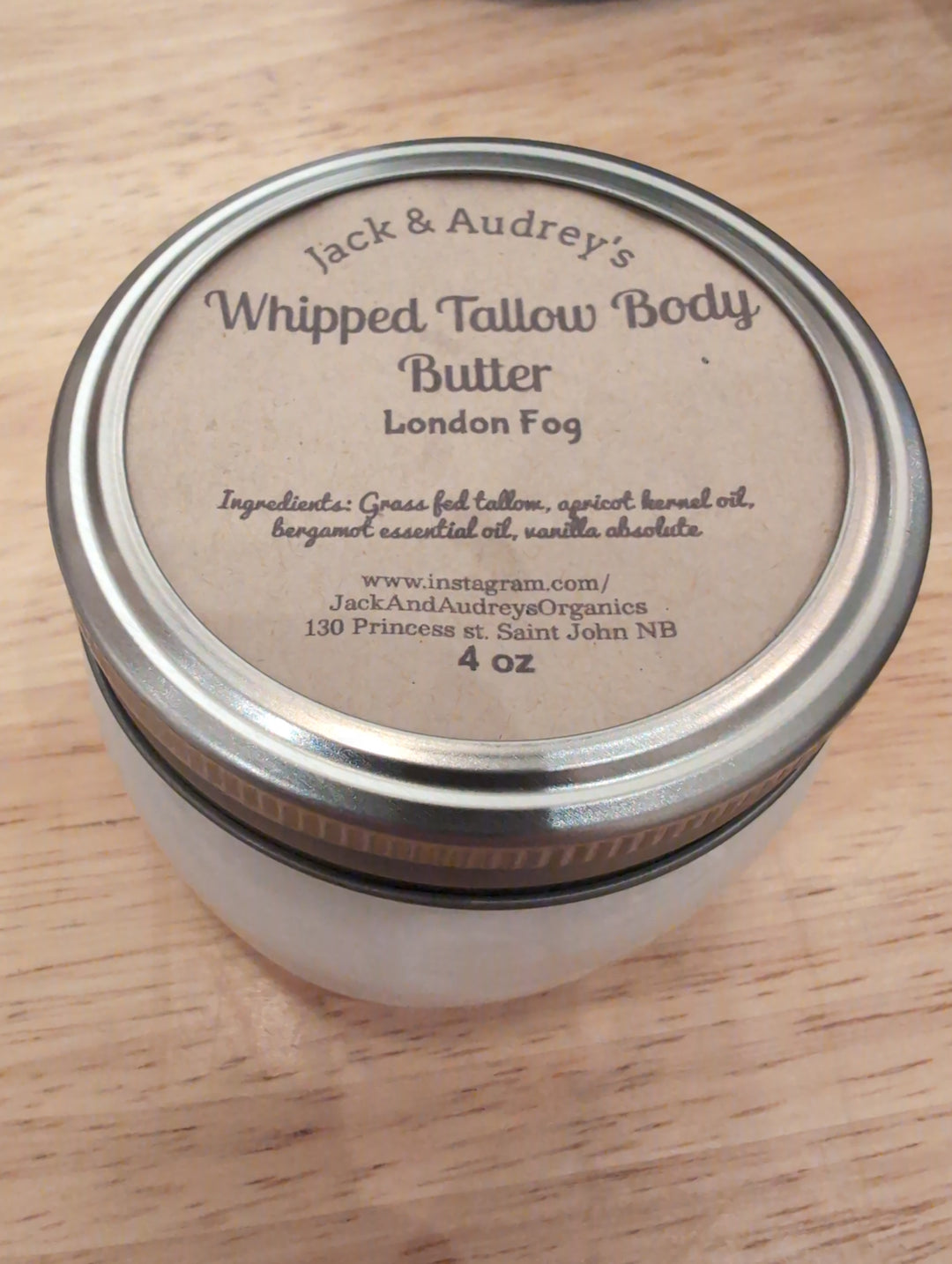 Jack & Audrey's Body butter Tallow (not vegan)