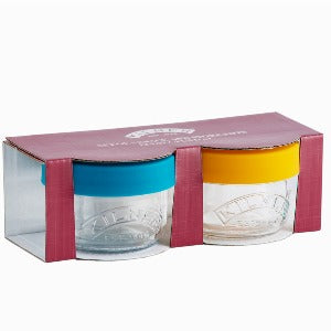 Kilner brand snack and store jar set in its packaging.