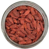 Goji Berries organic in a jar with a white background