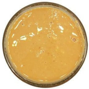 Organic Unsalted Crunchy Peanut Butter in a jar with a white background