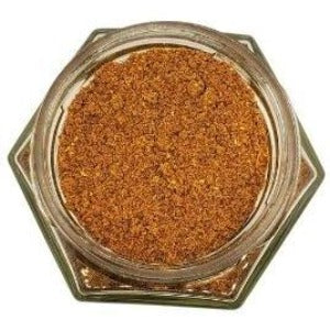 Garam Masala in a jar with a white background