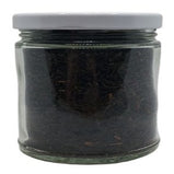 Cream Irish Breakfast Black Tea vegan in a jar with a white background (side)