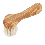 Face Brush with Handle Olive Wood