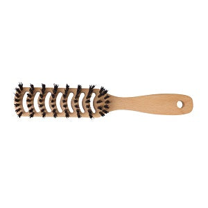 Hairbrush with airflow slots Beechwood Black 21 cm