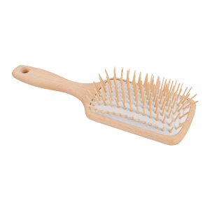 Hairbrush Large Rectangle Wooden Pins