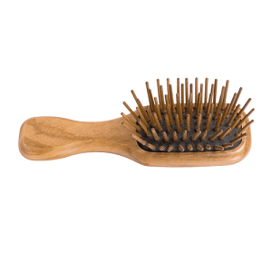 Hairbrush Pocket Olive Wood Wooden Pins