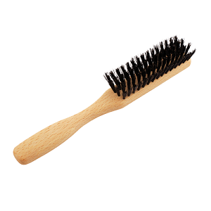 Hairbrush for short hair, boar bristles